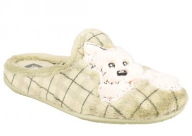 Παντόφλες γυναικείες | Υφασμάτινες | Υφαντίδης | 524209 | Πράσινο - Υφαντίδης - 